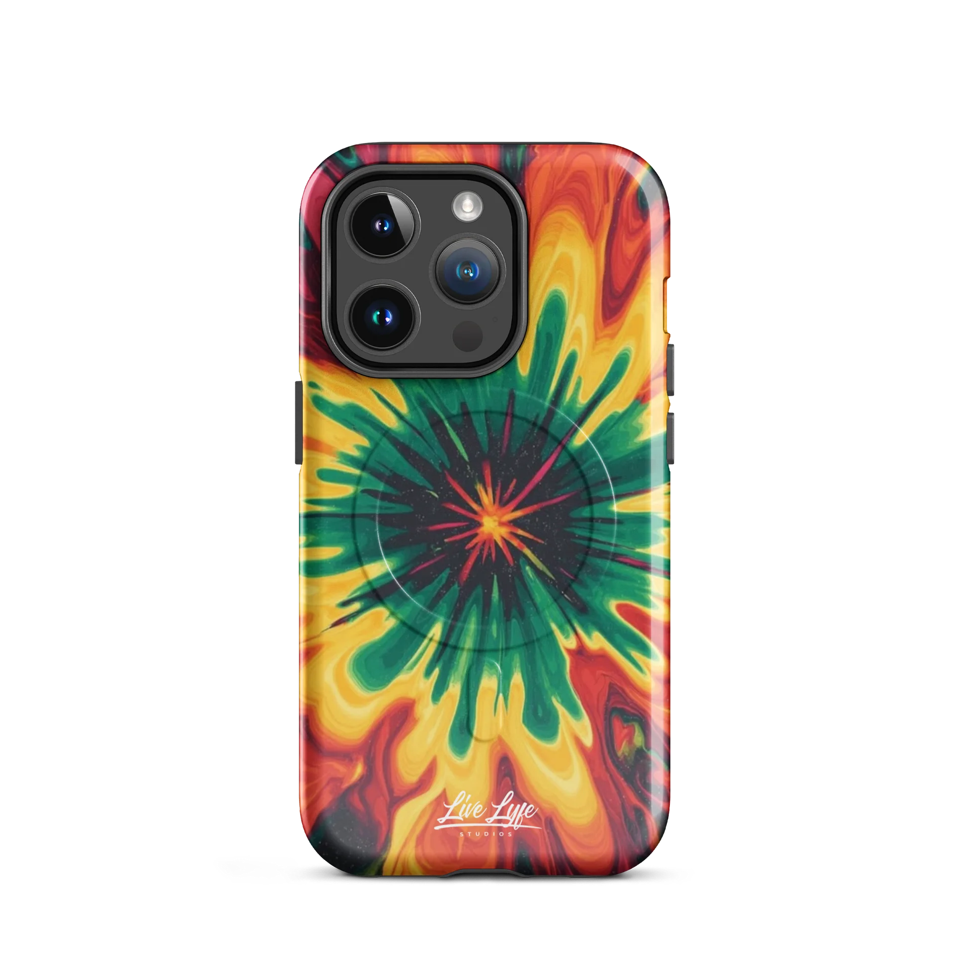 Color Explosion Rasta MagSafe tough case for iPhone product image (2)