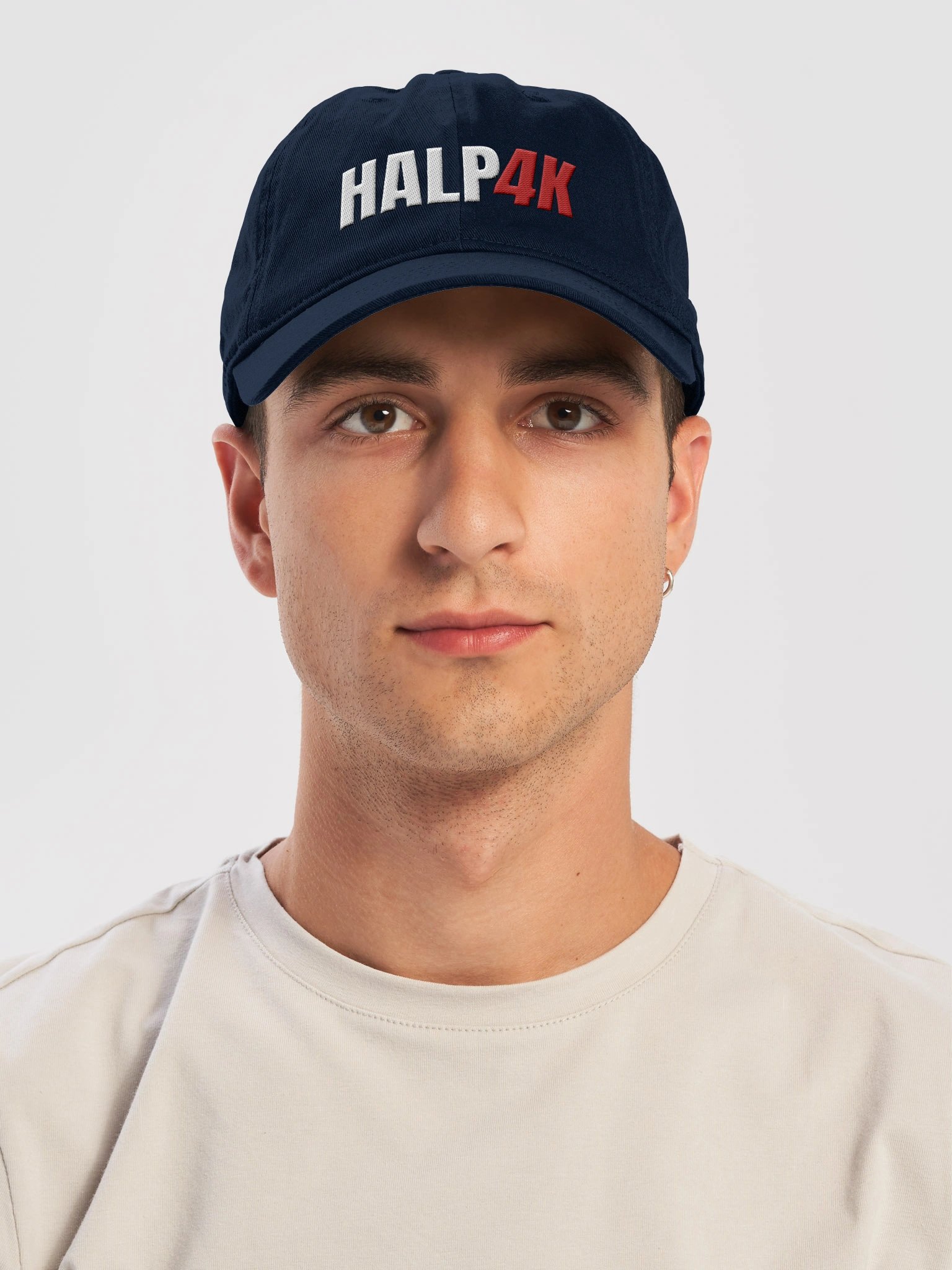 Gorra HALP4K Bordada – Azul Marino product image (5)