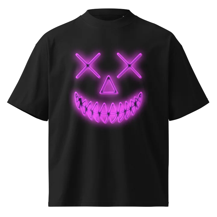 Smile - Neon Pink - Stanley/Stella Unisex Organic Oversized T-Shirt SATU020 product image (2)