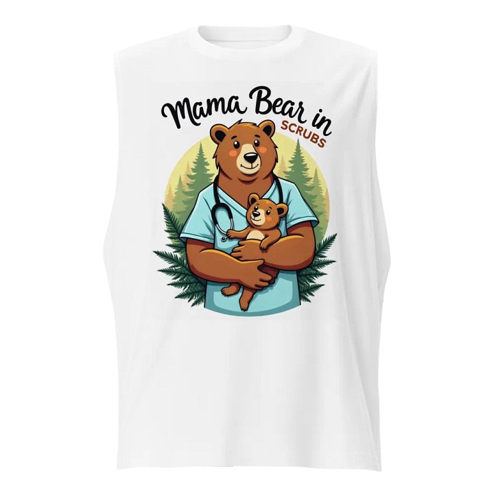 Mama Bear in Scrubs Muscle Tank product image (1)