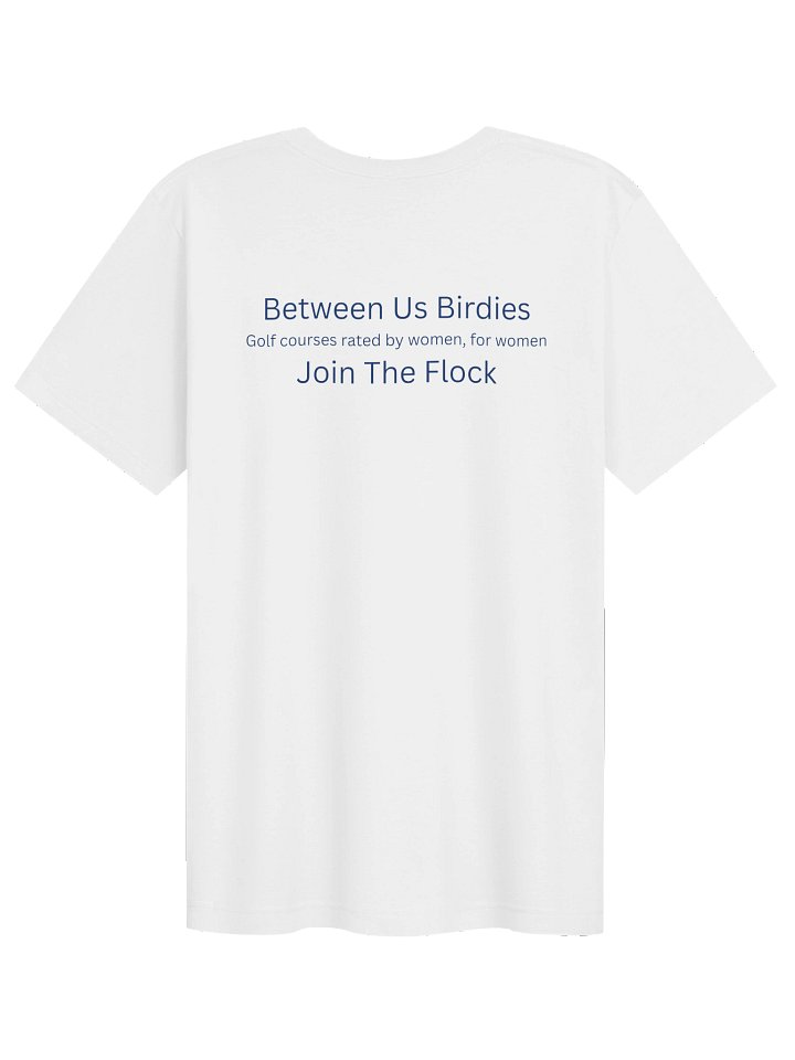Between Us Birdies White/Navy Logo Tee product image (2)