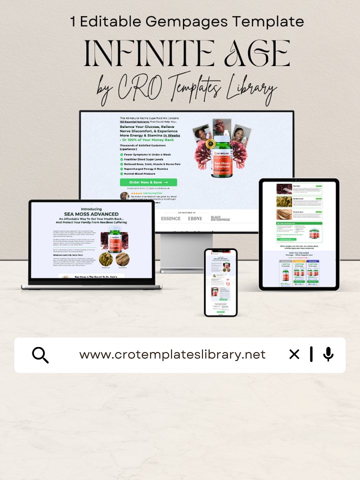 Infinite Age Supplement Shopify Template product image (1)