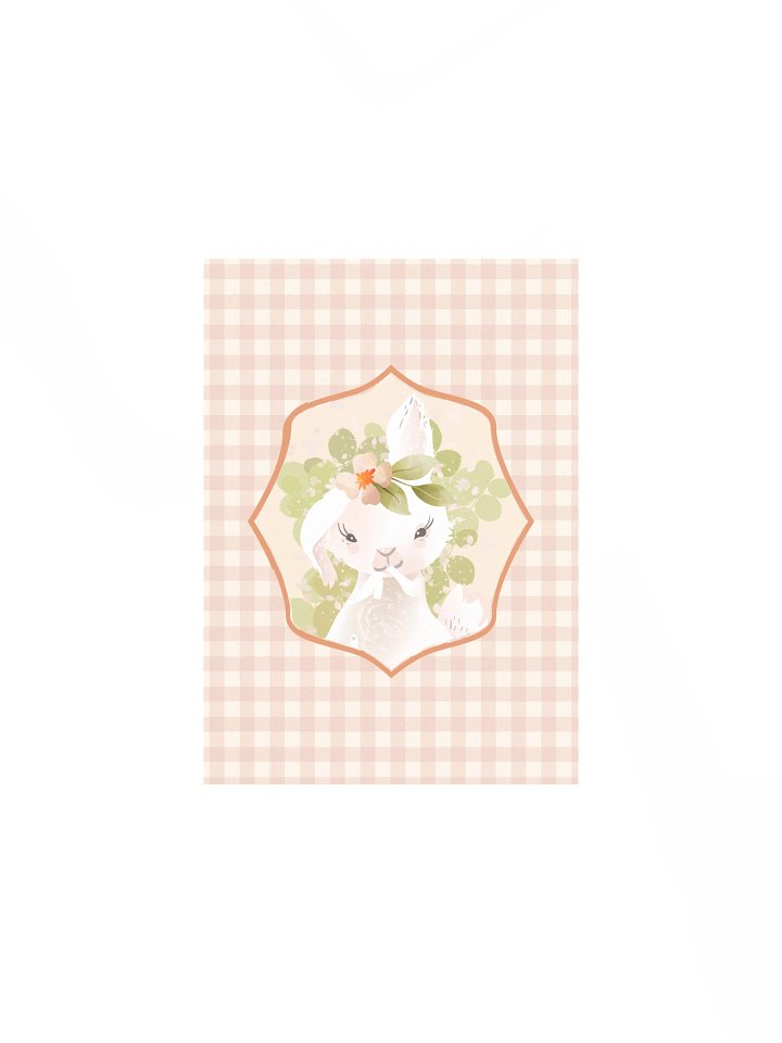 Sweet Cheeky Rabbit Gingham Print product image (2)