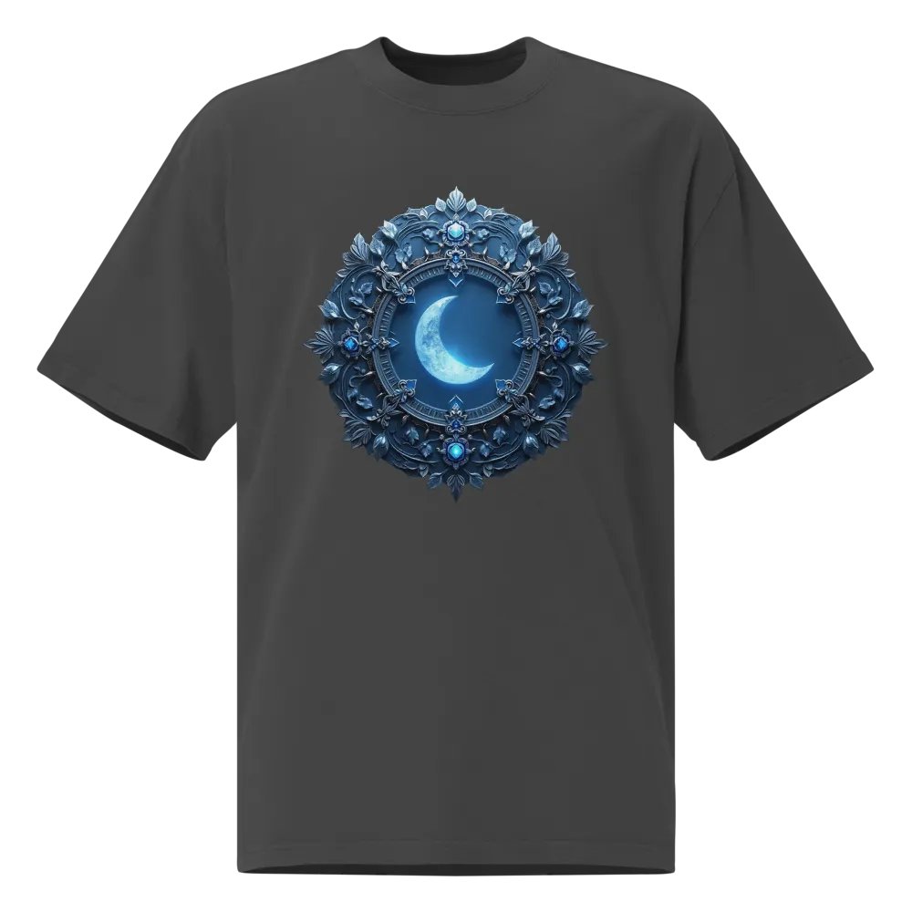 Celestial Crescent Moon Oversized T-Shirt product image (1)