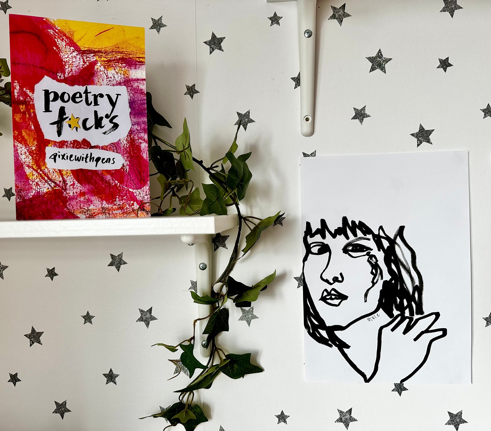 ’hangover’ original drawing from ’poetry f*cks’ product image (2)