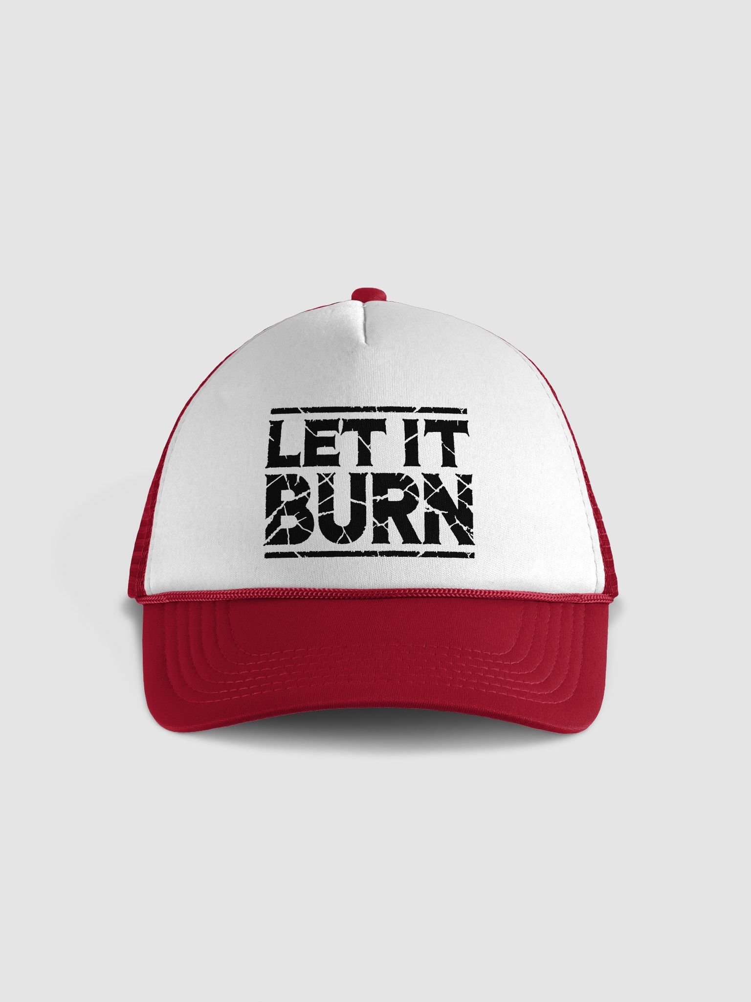 LET IT BURN – Redneck Trucker Hat (red) product image (1)