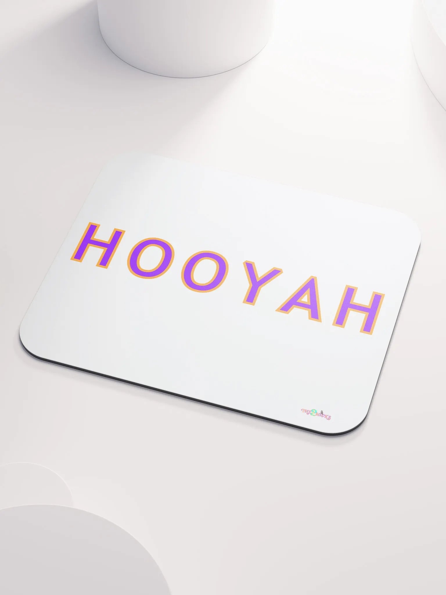 Hooyah Classic Mouse Pad (White) product image (3)