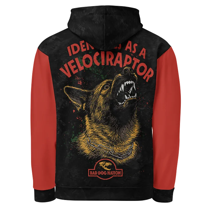 Identifies as a Velociraptor - Premium Adult Unisex All Over Print Hoodie product image (1)