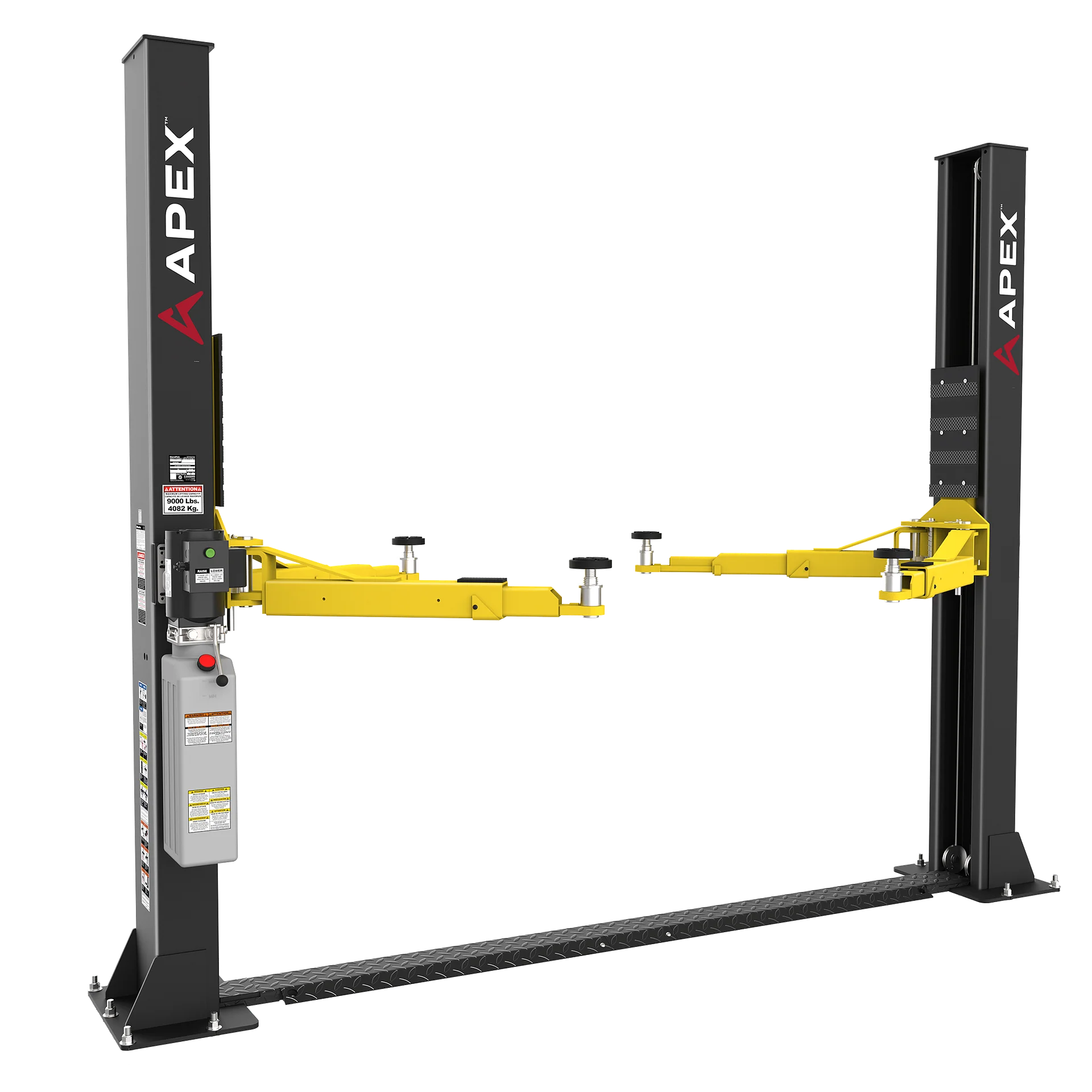 APEX AL9LC Two Post Car Lift - 9,000-Lb Capacity - Floorplate product image (2)