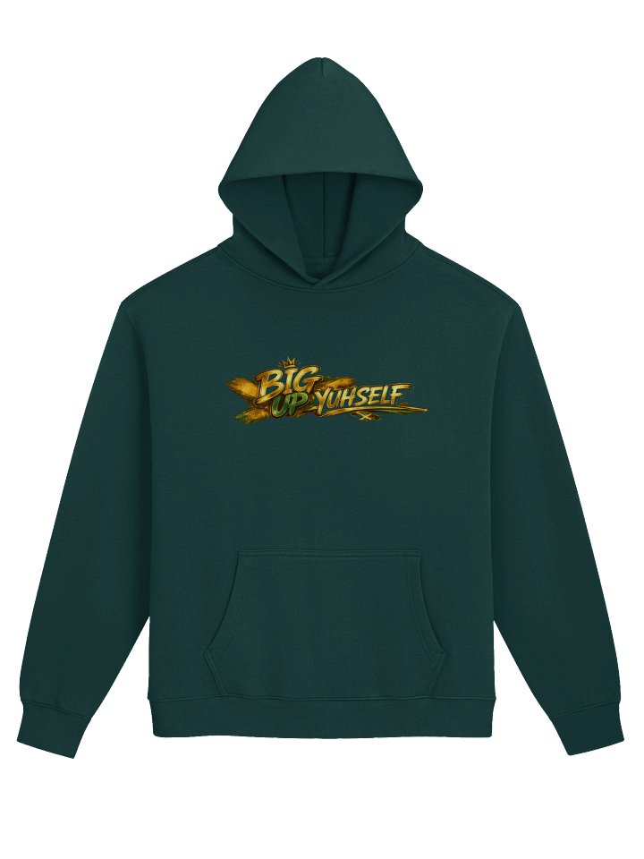 BIG UP YUHSELF — Gold & Green Oversized Hoodie product image (3)