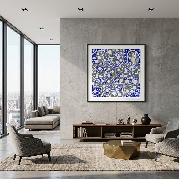 Cartoon Crankshaft (2011) on canvas (36" x 36") product image (2)