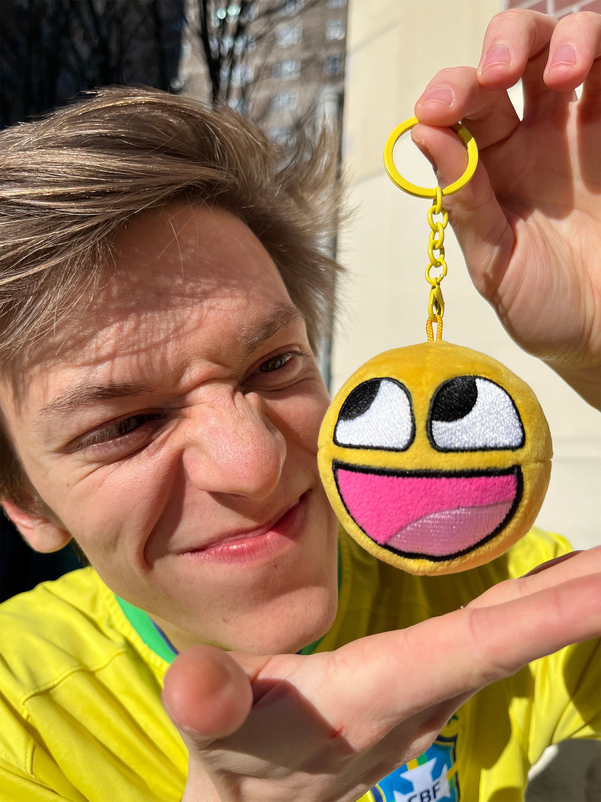 epic face plush keychain! product image (2)