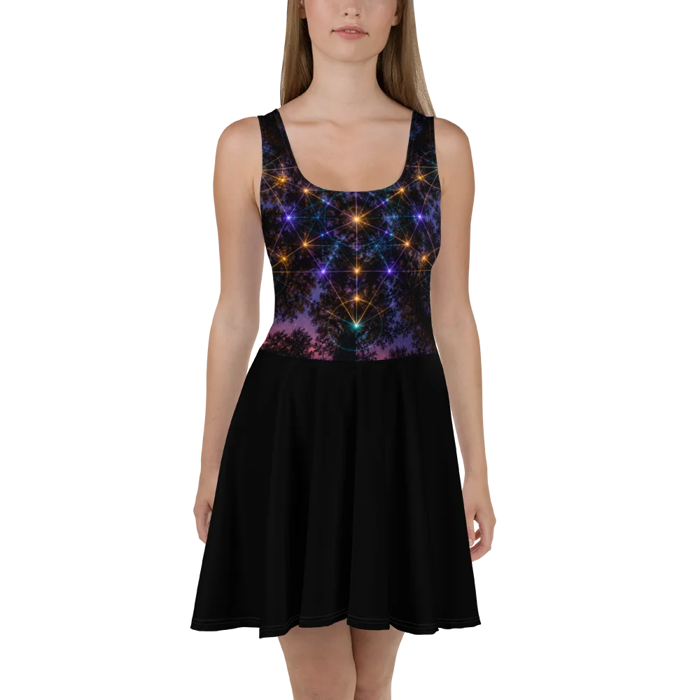 Starlit Frequency Skater Dress product image (2)