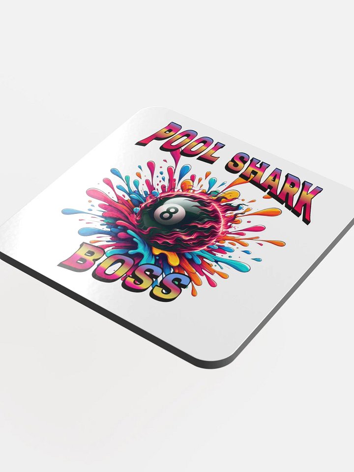 Pool Shark Boss Splashy Eight-Ball Cork Coaster product image (1)