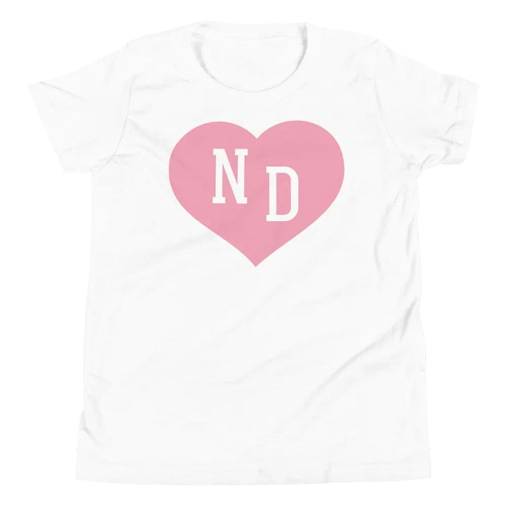 ND Heart Pink Unisex Youth T-shirt product image (1)