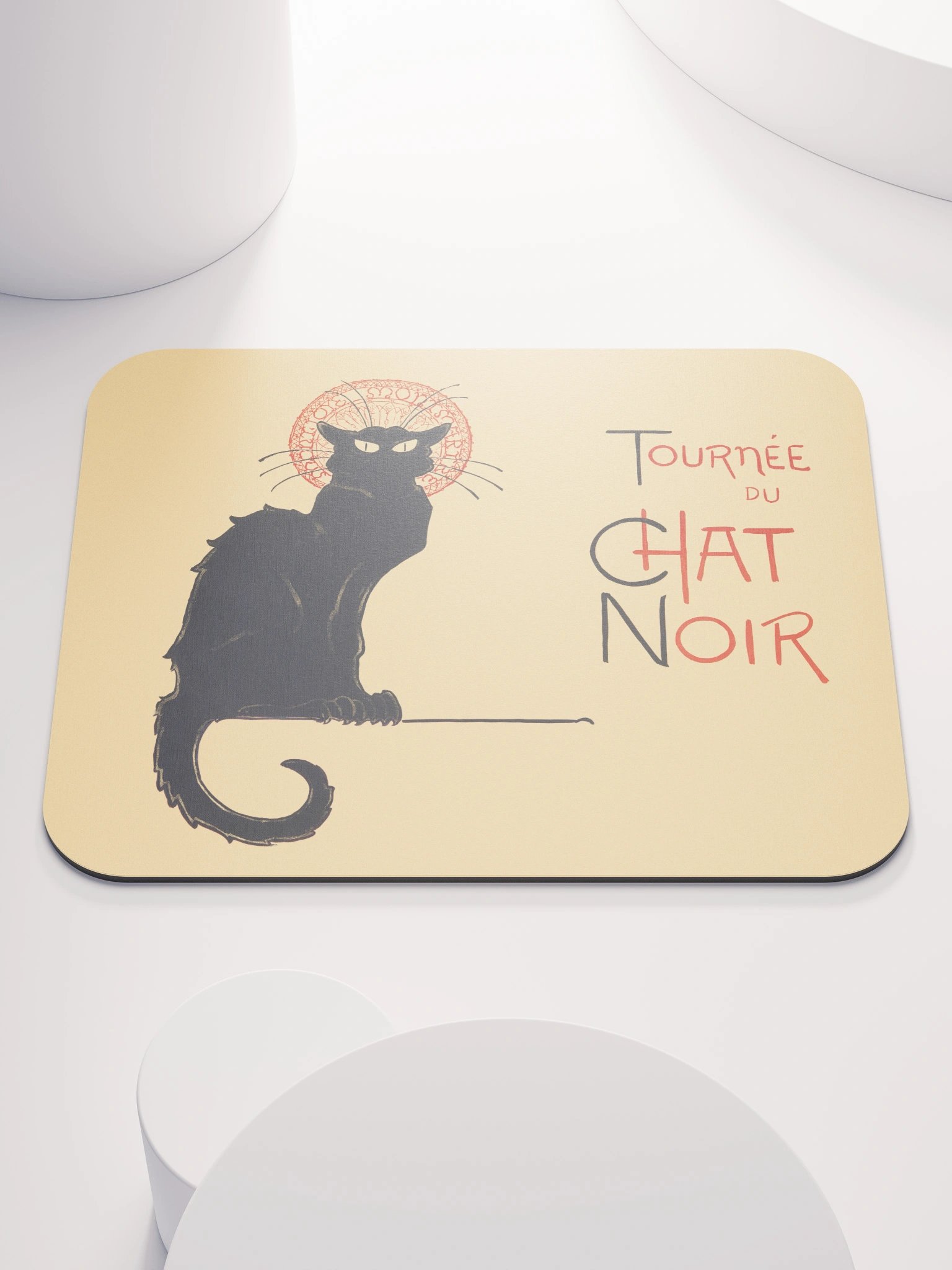 Le Chat Noir “Black Cat” Mouse Pad – Vintage Paris Poster-Inspired product image (1)