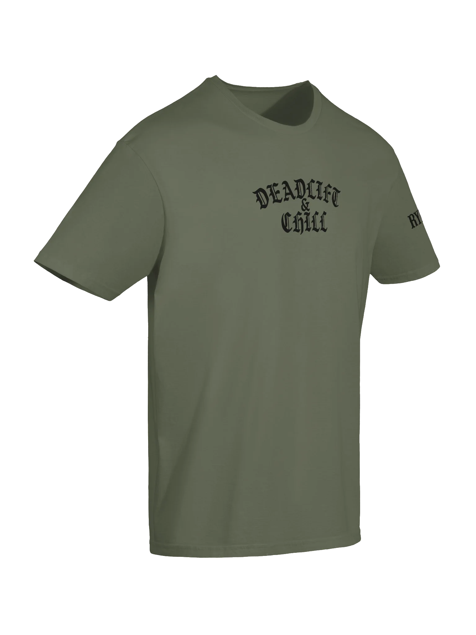 DEADLIFT & CHILL TEE (BLACK LOGO) product image (46)
