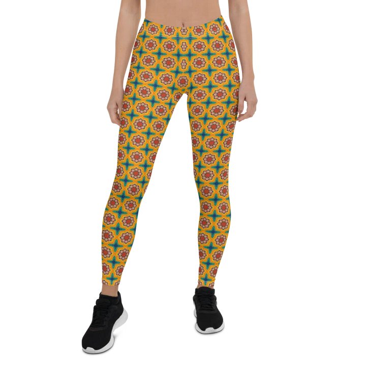 Yellow Bloom Leggings product image (1)