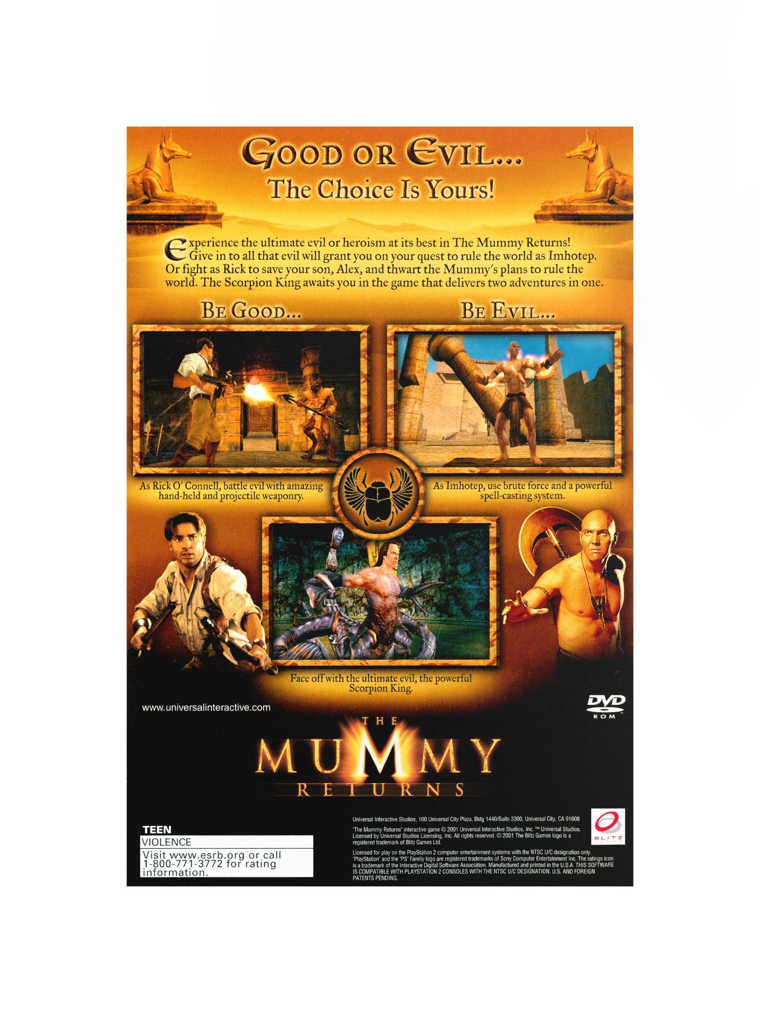 The Mummy Returns (PS2) - Promotional Poster/Flyer product image (4)
