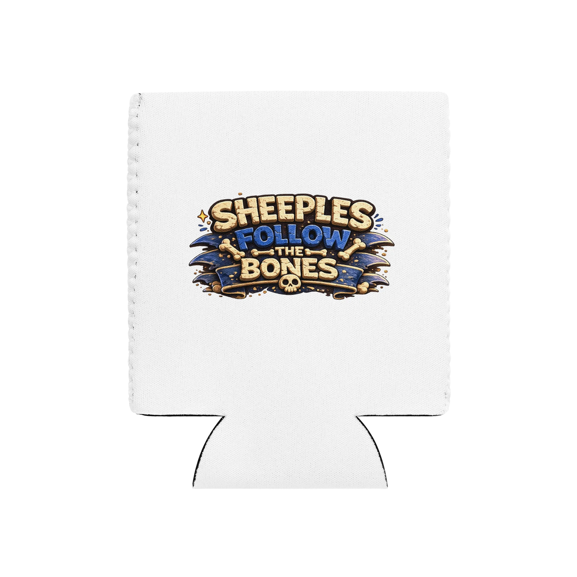 ''Sheeples Follow The Bones'' Coozie Can Cooler product image (3)