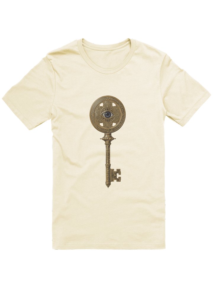 The Gatekeeper’s Key Classic T-Shirt – Front & Back Print | Natural | Bella+Canvas 3001 product image (1)