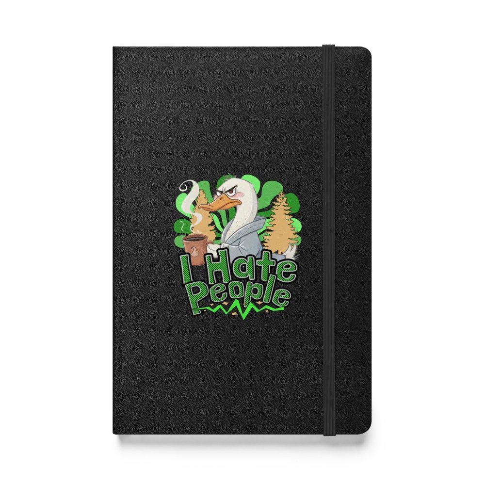 I Hate People Goose Grumpy Hardcover Notebook product image (1)