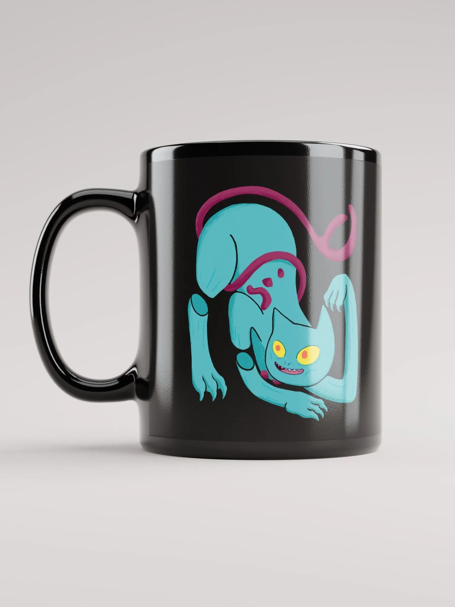 Demon Cat Mug Black product image (1)