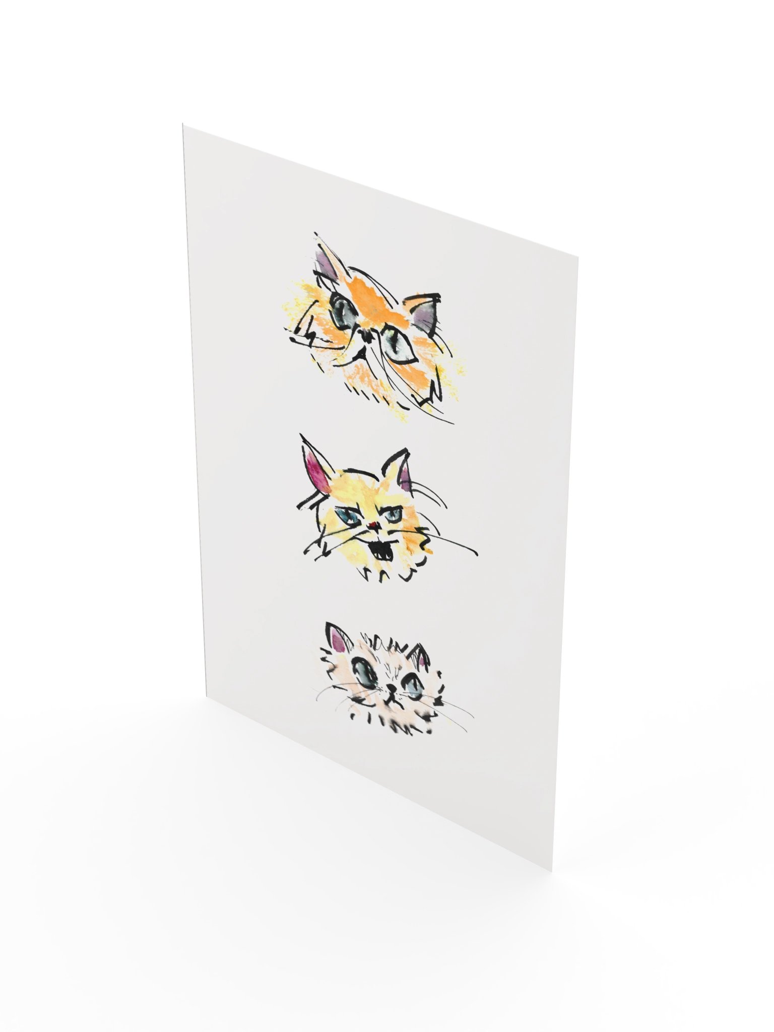 Three Cats- Print product image (3)