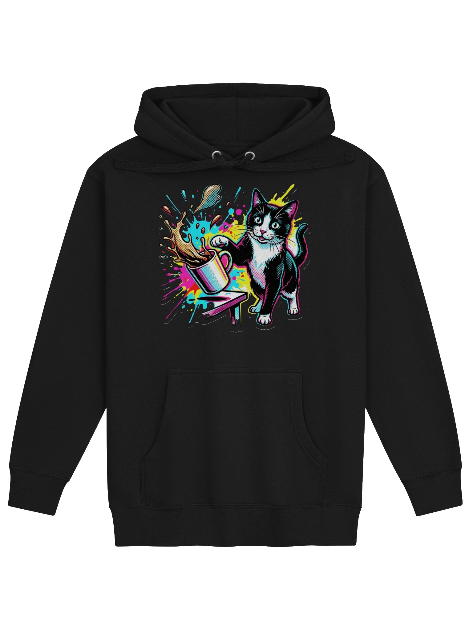 Coffee Push Cat Hoodie product image (1)