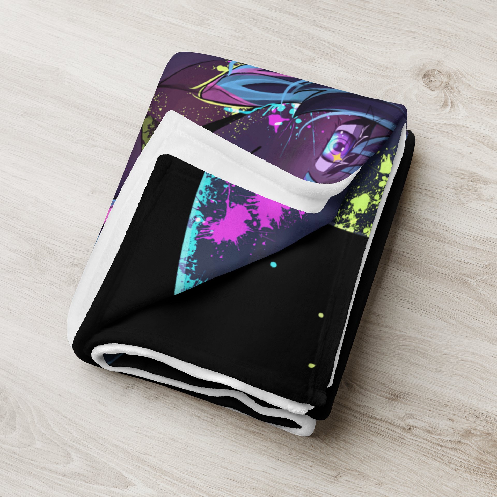 MooMoo Rave Paint Throw Blanket product image (4)