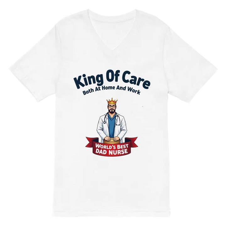 King Of Care V-Neck Tee product image (2)