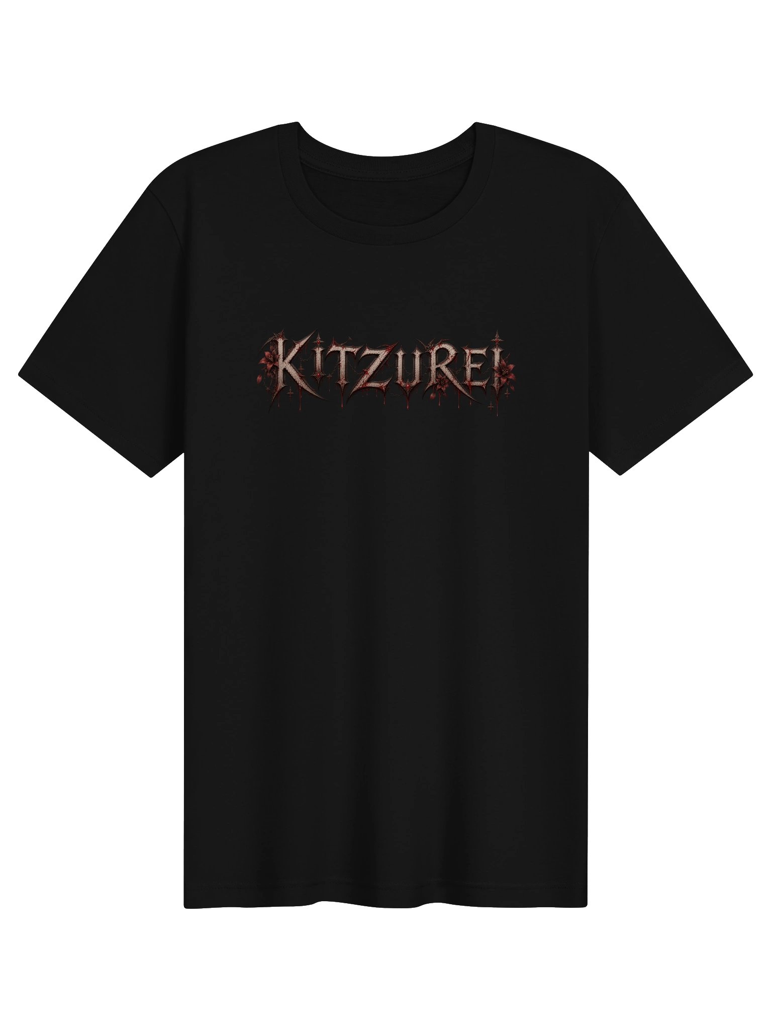 KITZUREI Gothic Red Wordmark Tee product image (1)