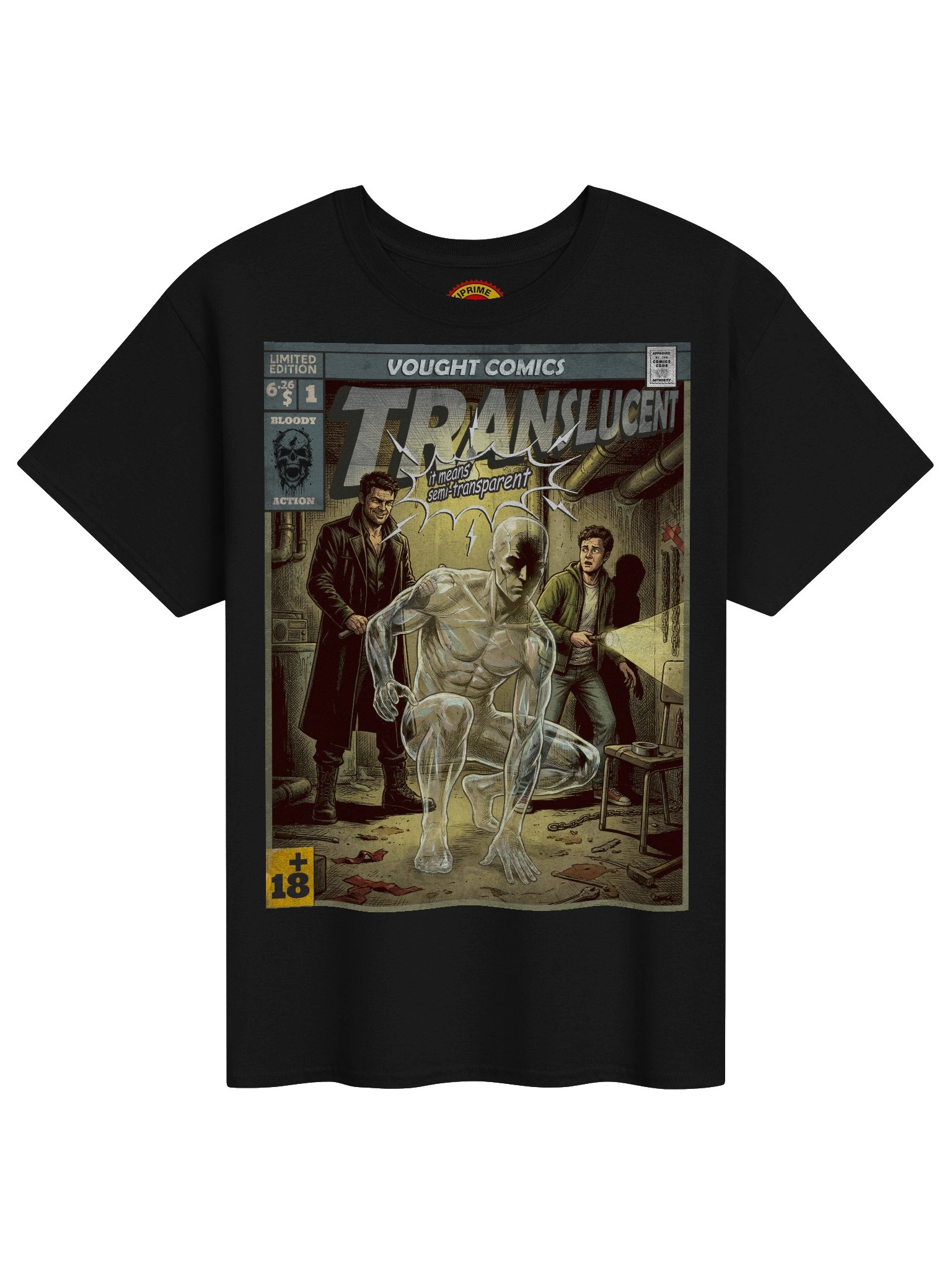 Translucent Comic Art T-Shirt product image (1)