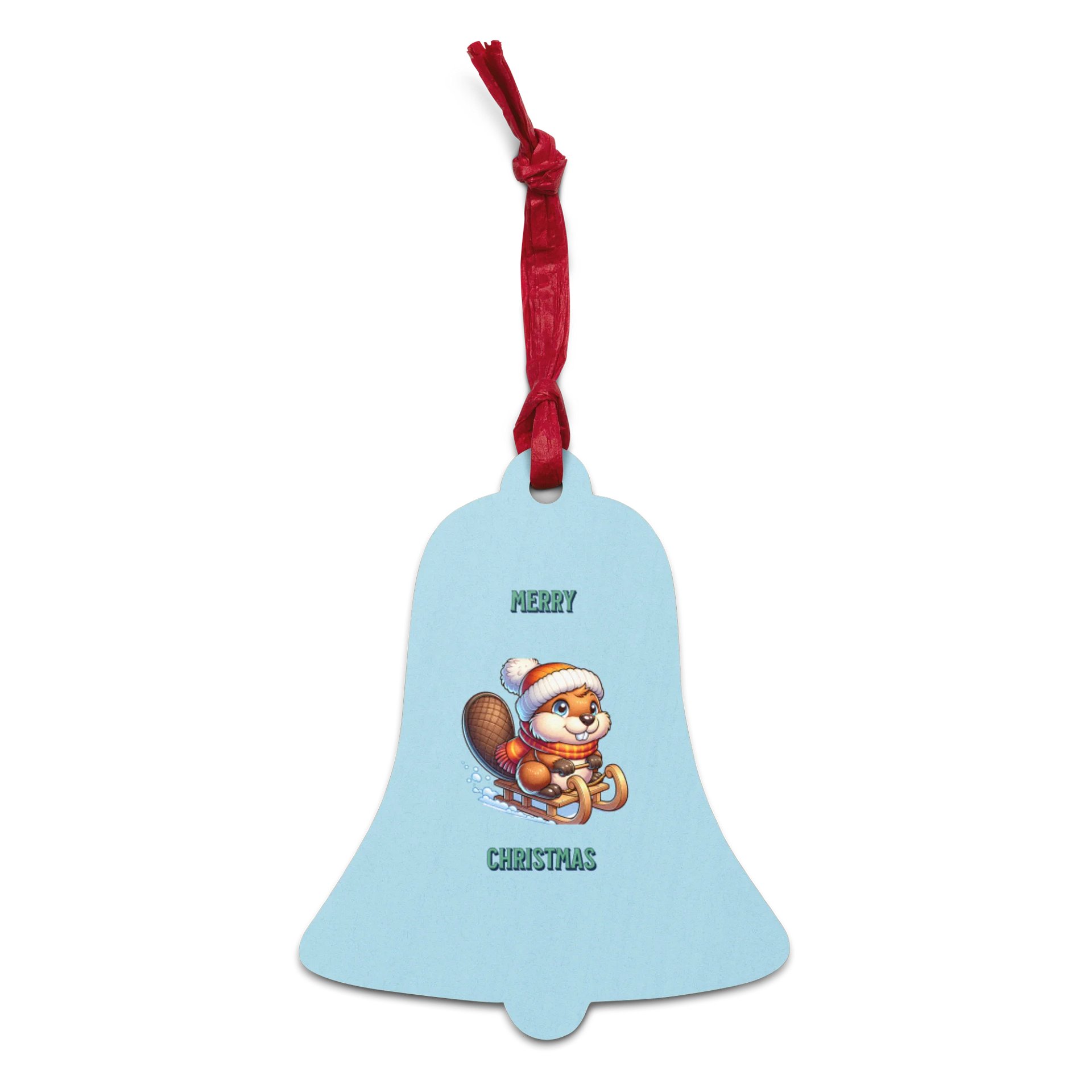 Winter Wonderland Beaver Wooden Ornaments product image (1)
