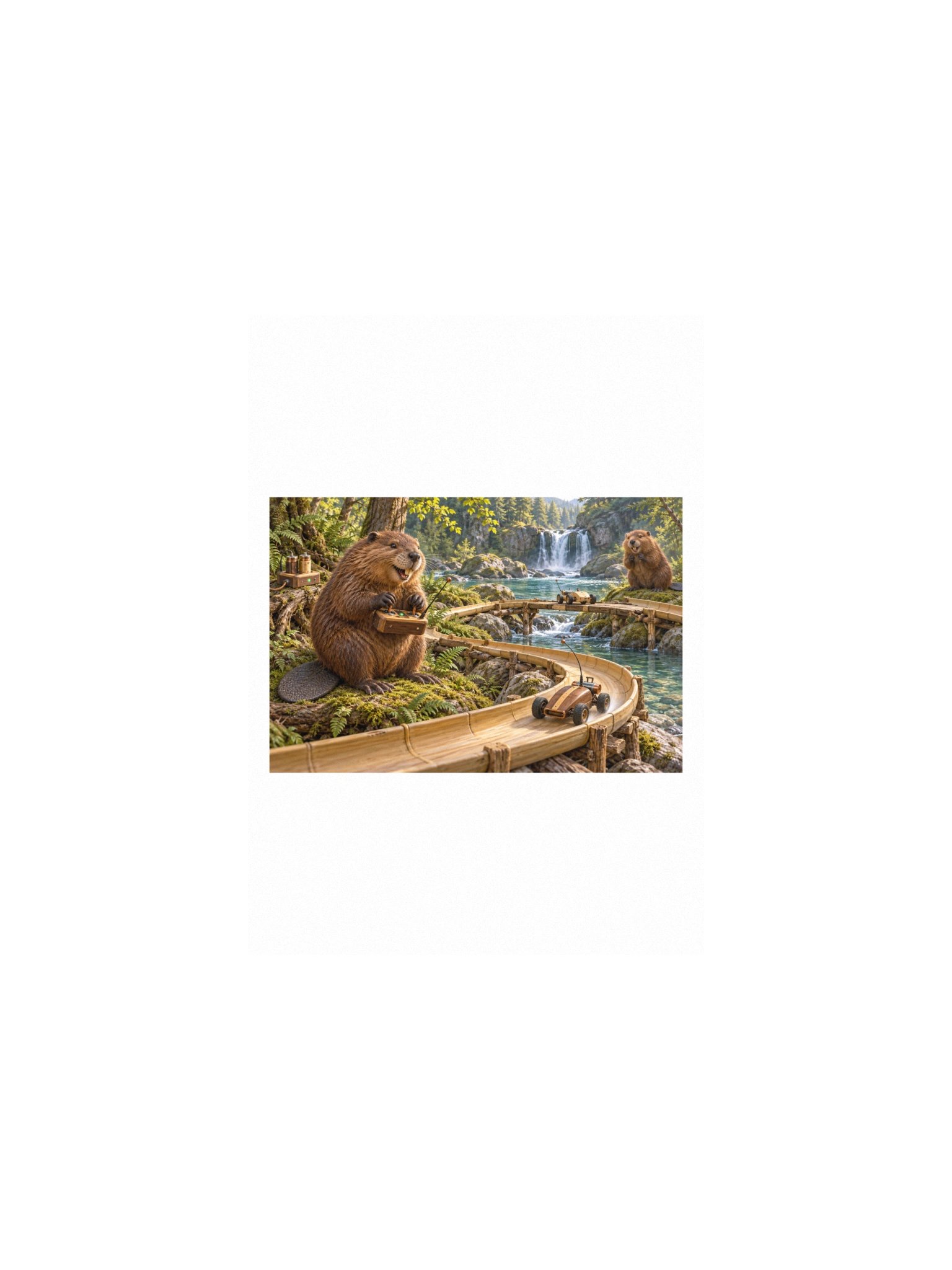 Timber Track Small Art Print product image (1)