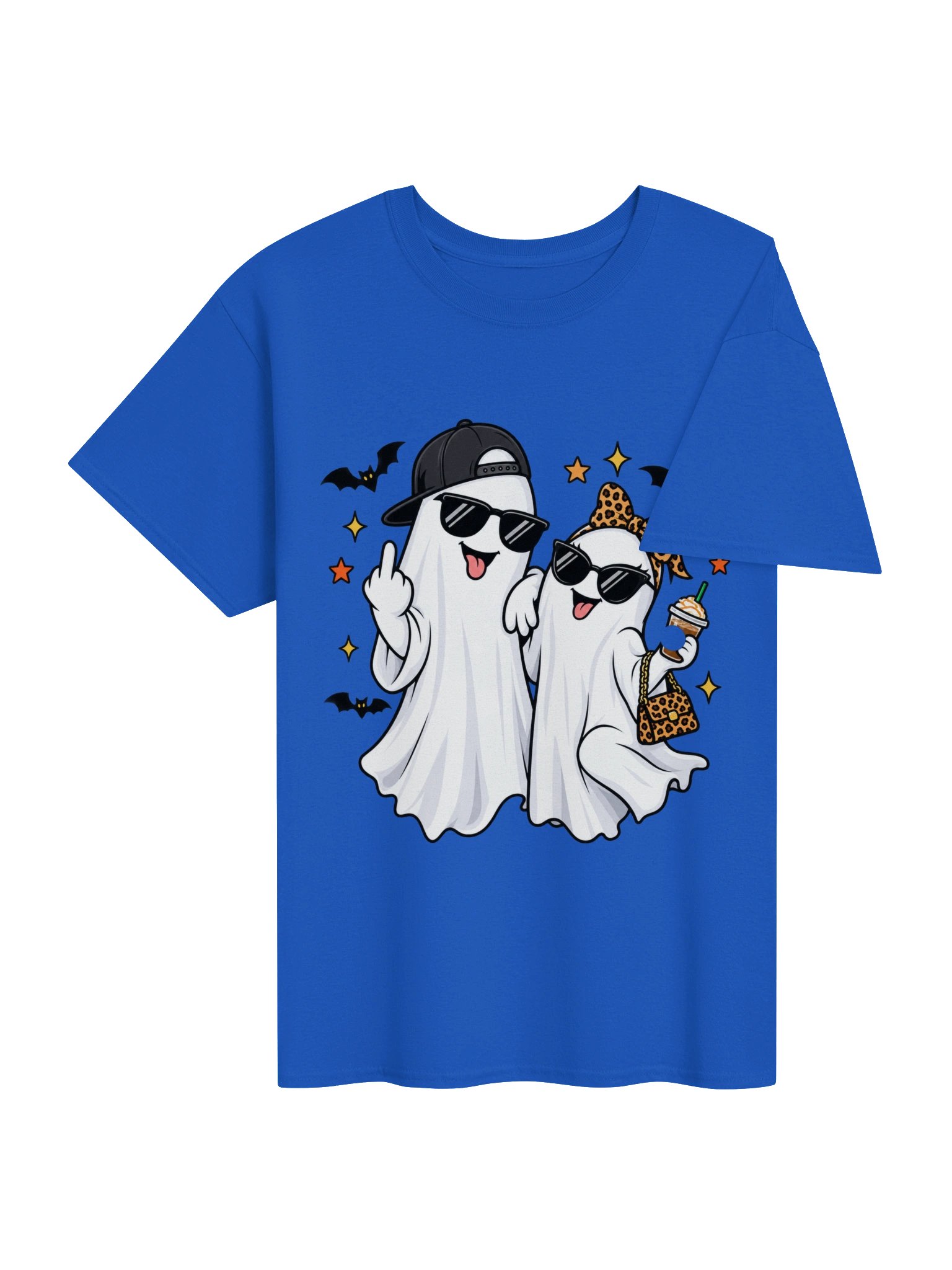 Funny Ghost Couple Halloween Graphic T-Shirt product image (32)