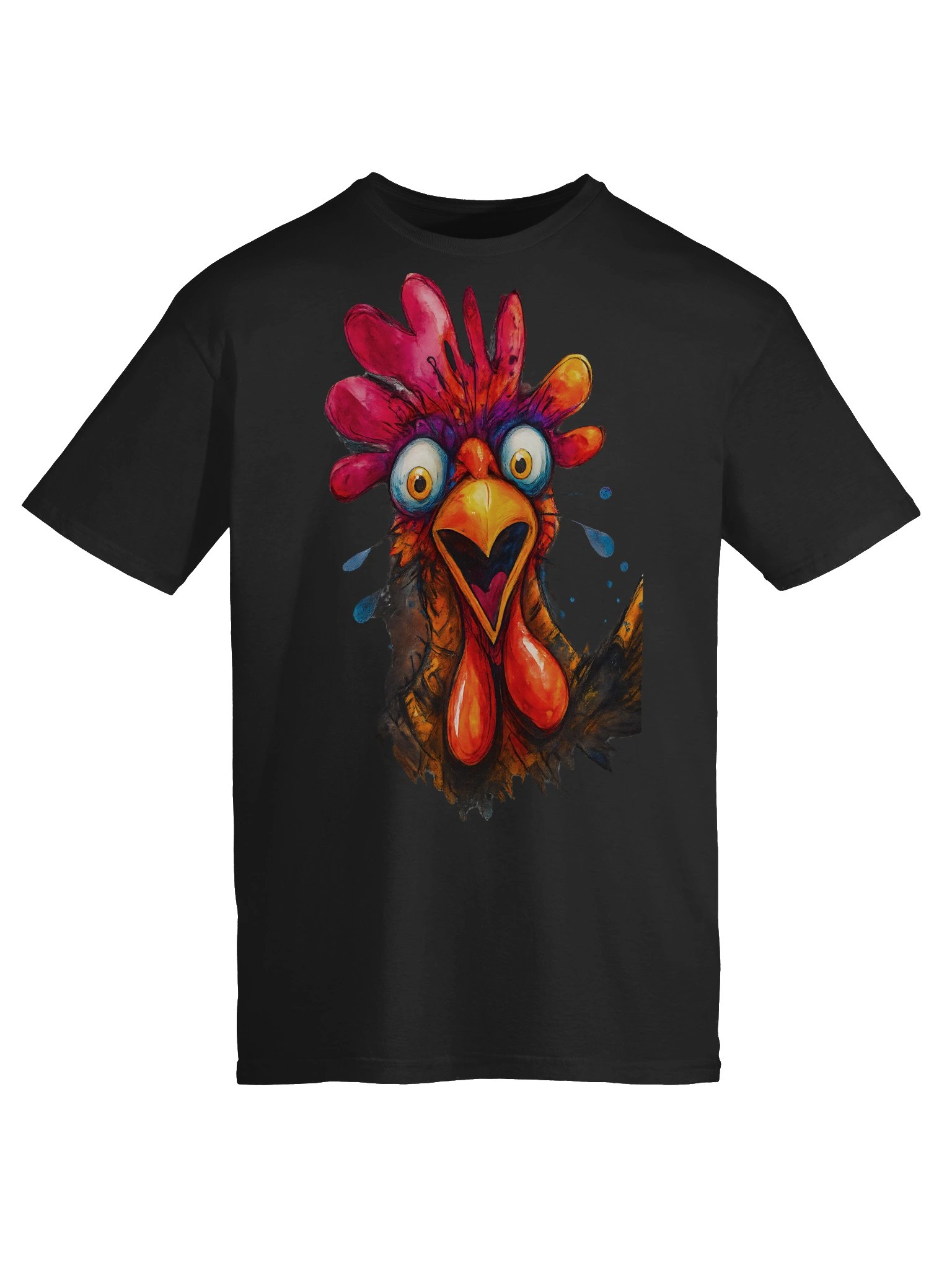 Surprised Rooster Unisex T-Shirt product image (91)