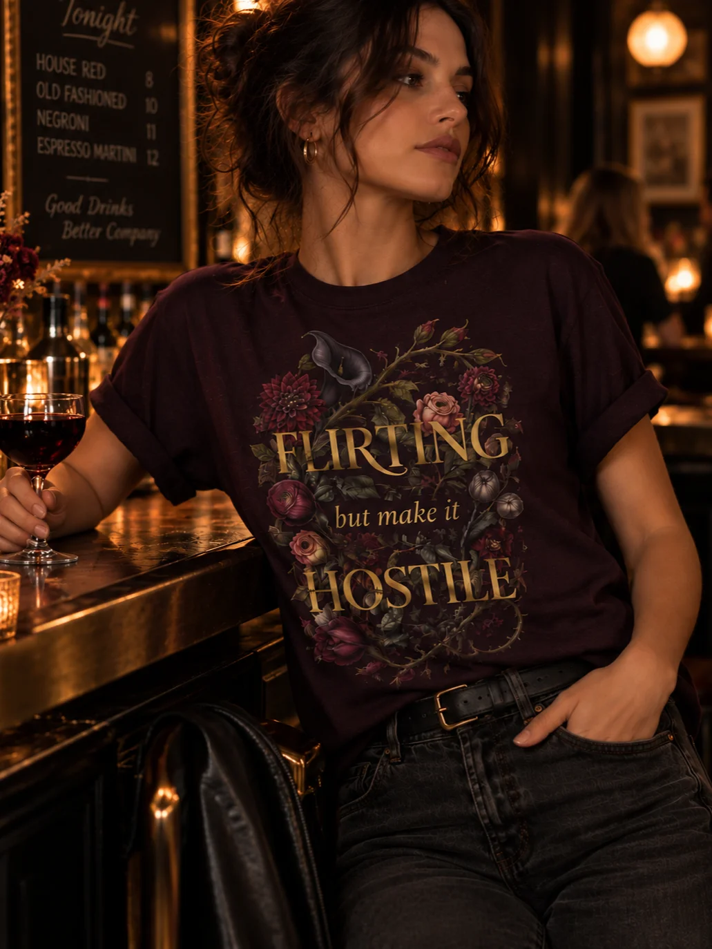 Flirting, but Make It Hostile Tee product image (1)