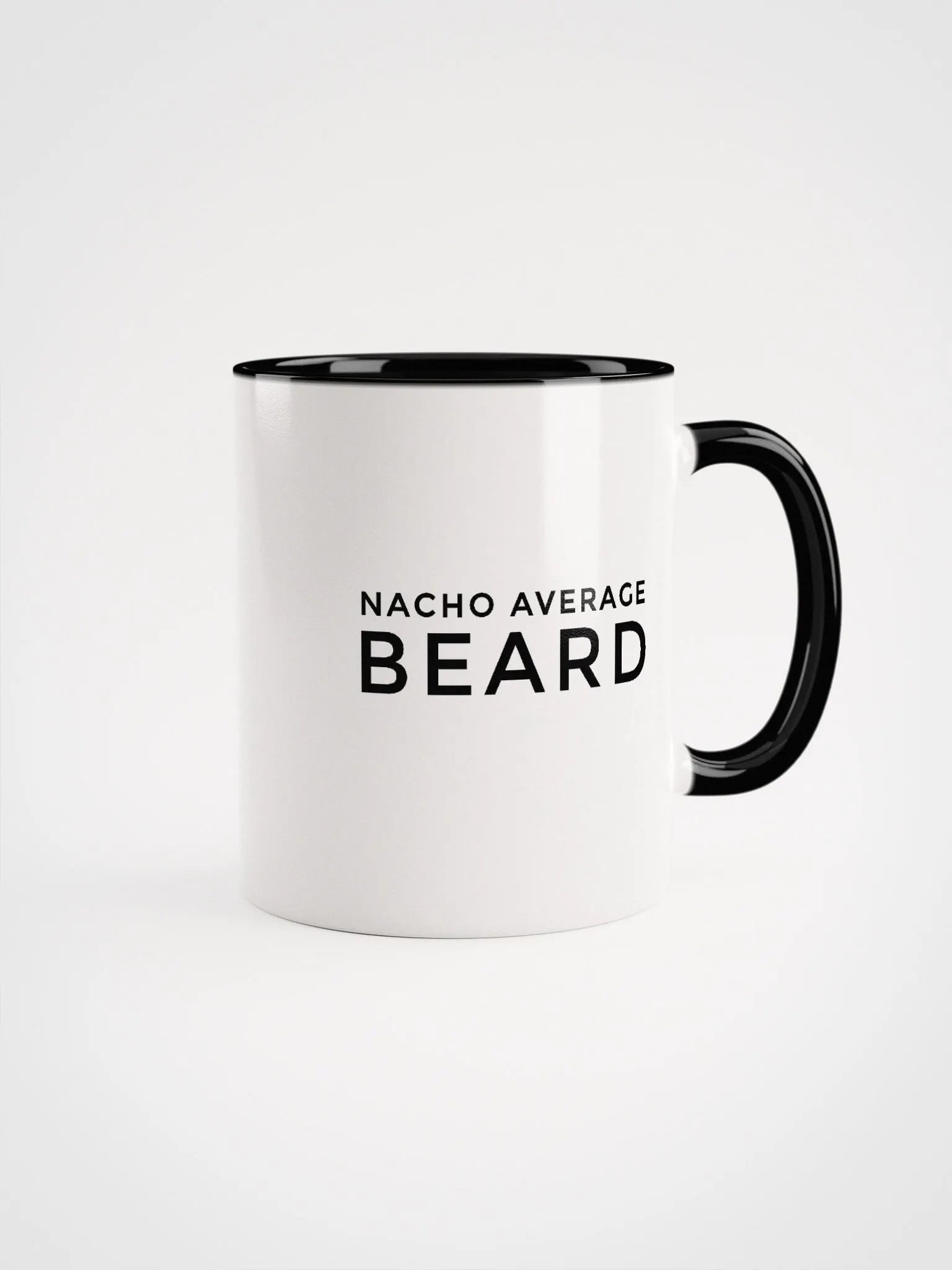 Bearded Woodz Ceramic Mug (Colored Handle & Inside Mug) product image (1)