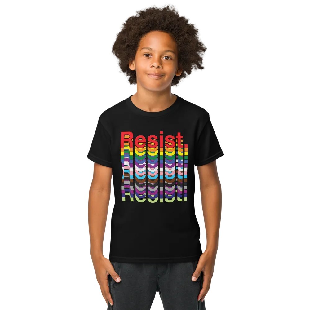 Resist - Rainbow Gildan Youth Sports Tee product image (1)