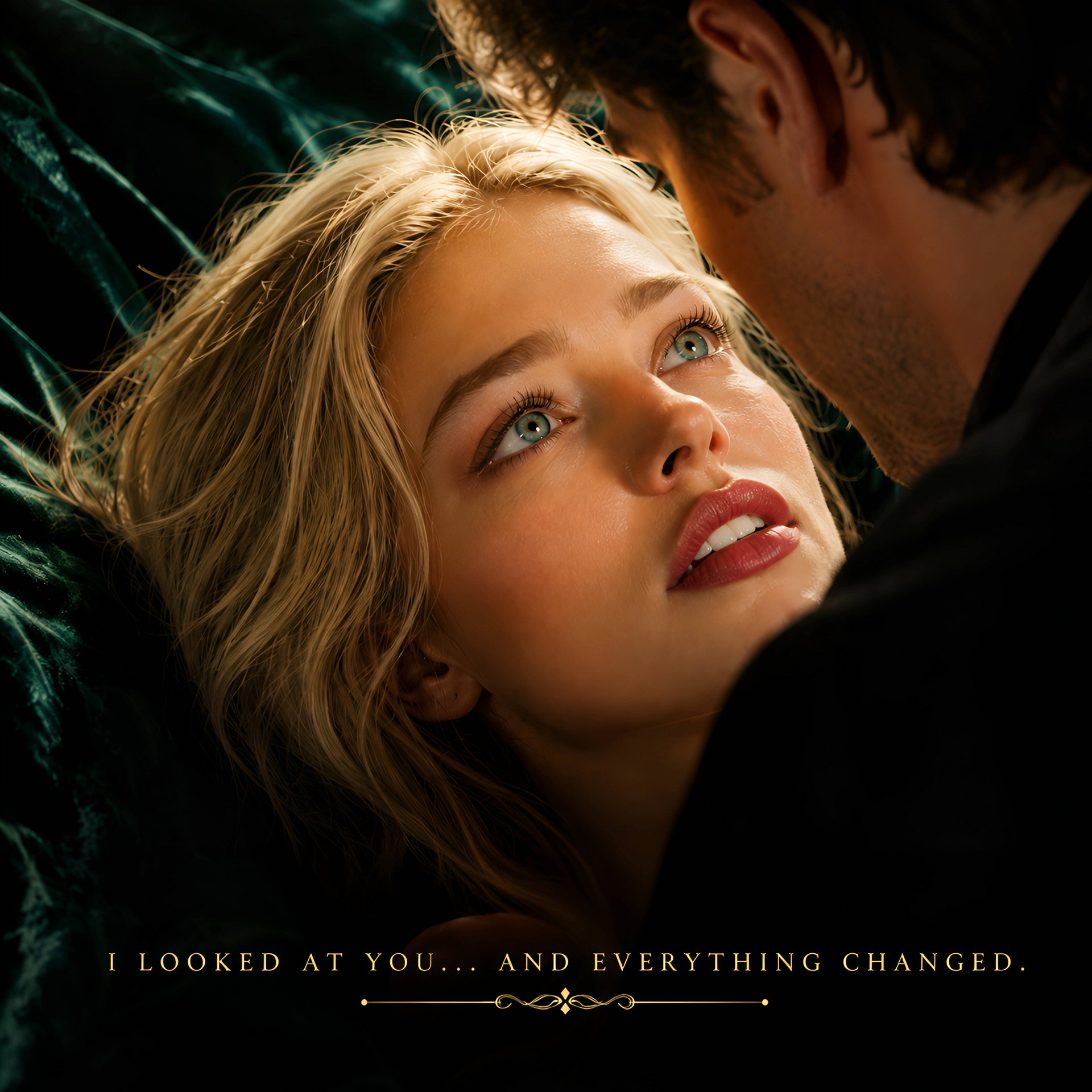 Romantic Love Story 10x10 Poster, Cinematic Couple Wall Art, Anniversary & Valentine Gift product image (2)
