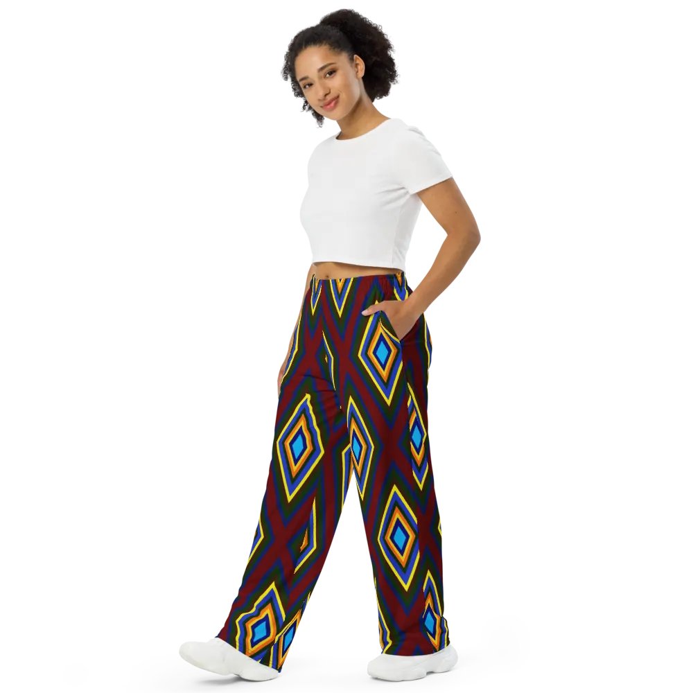 Colorful Diamonds Wideleg Pants product image (4)