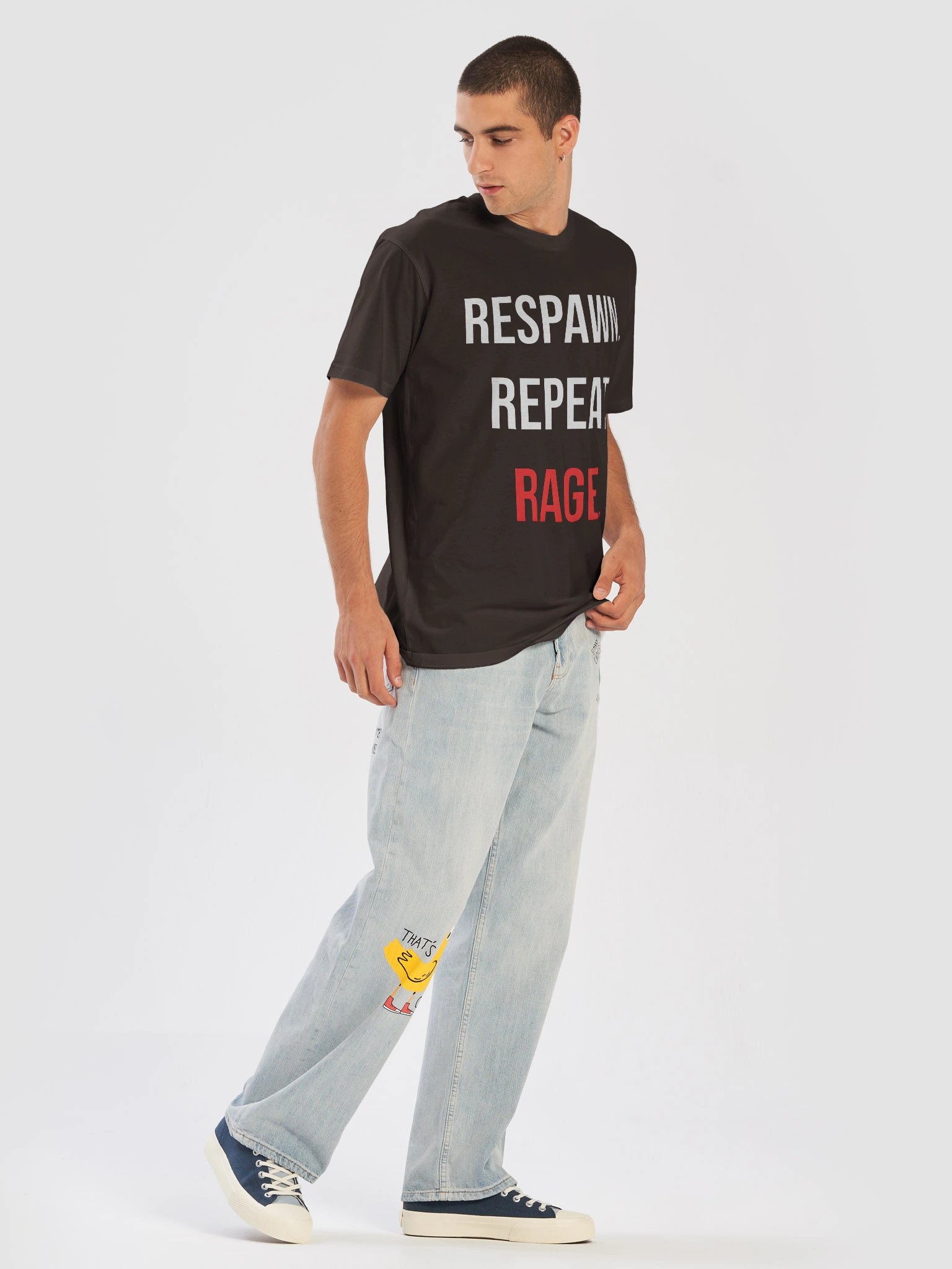 Respawn Repeat Rage Unisex T-Shirt product image (21)