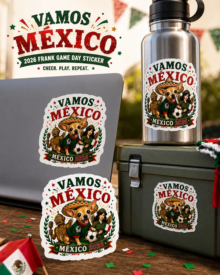 Vamos México 2026 Frank Game Day Sticker product image (1)