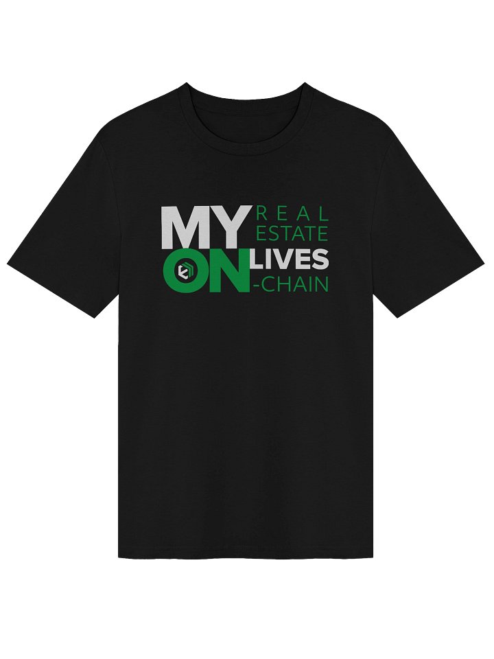 E-Estate “My Real Estate Lives On-Chain” Statement Tee (Unisex) product image (1)