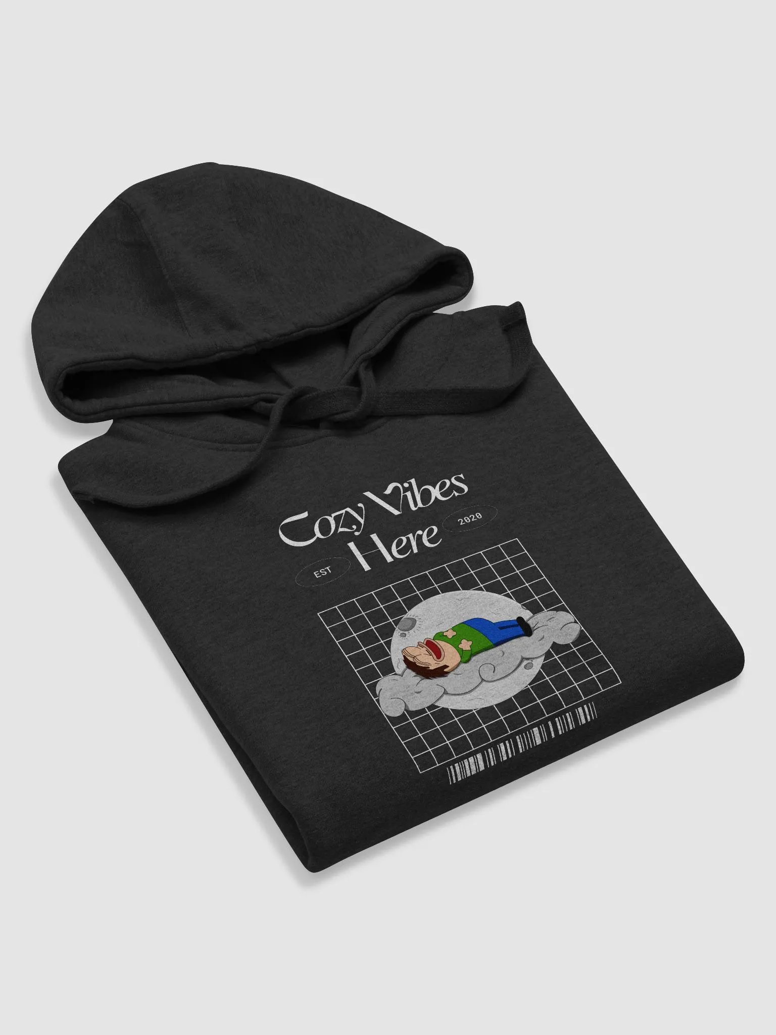 Cozy Vibes Here Hoodie (Black Edition) product image (5)