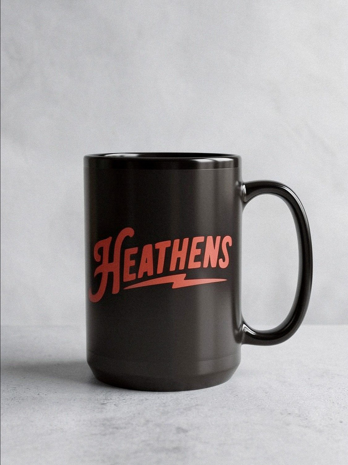 Heathens Scarlet Logo Black Glossy Mug product image (1)
