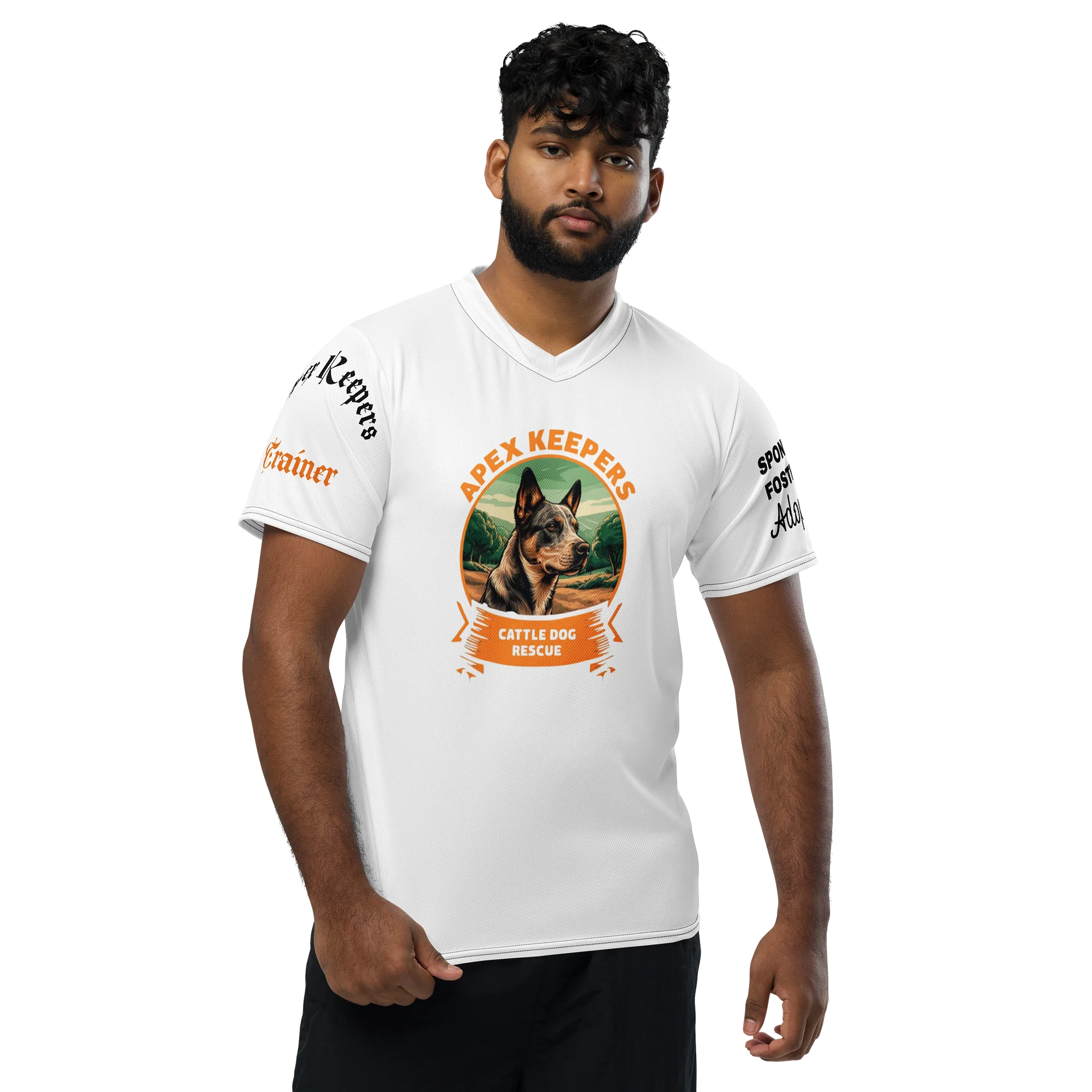 Apex Keepers CattleDog V-Neck | Australian Cattle Dog Rescue Shirt | Herding Breed Trainer Tee product image (1)