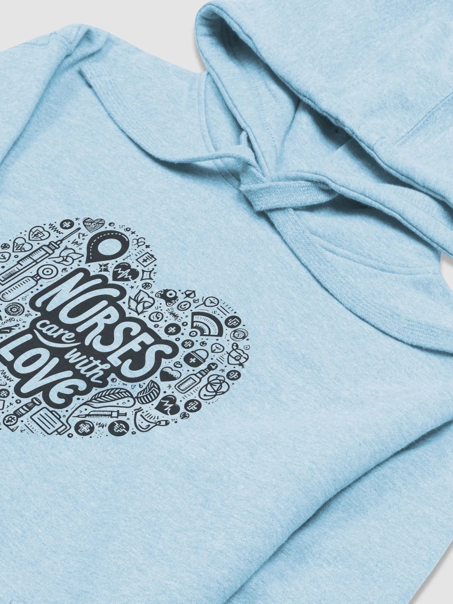 NURSES CARE WITH LOVE HOODIE product image (10)