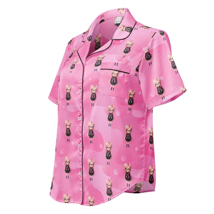 (PINK CHIBI) K Women's Short Sleeve Pajama Top product image (1)